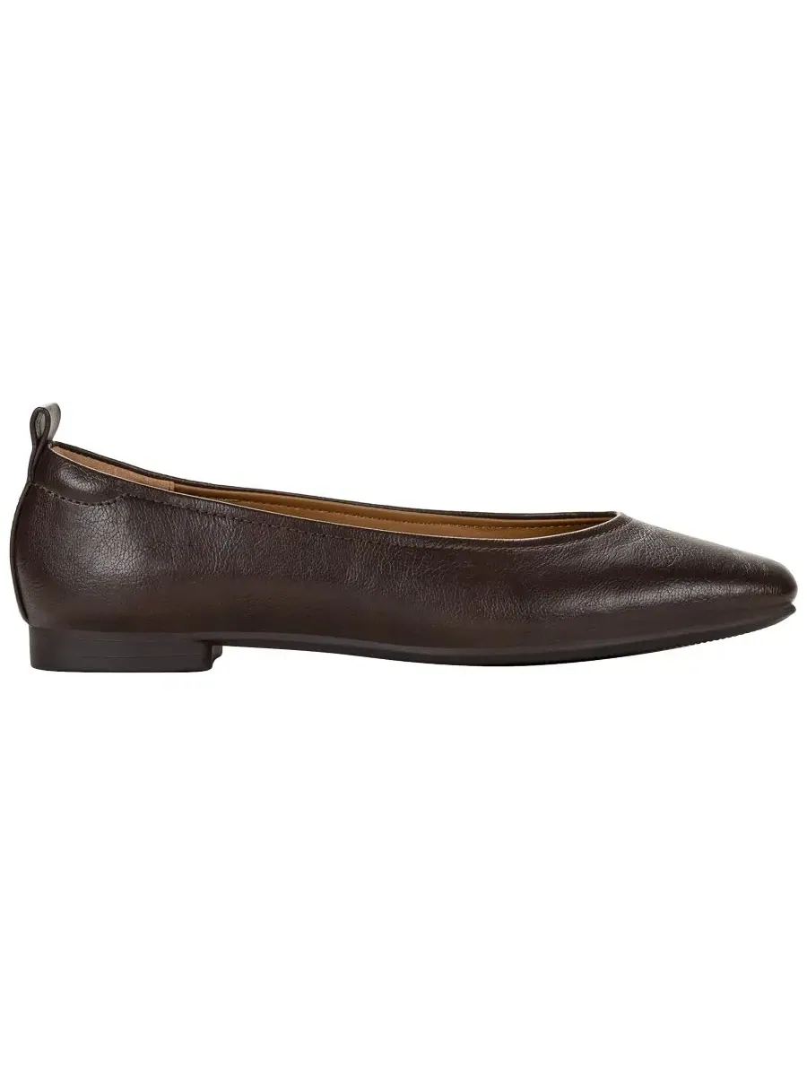 Балетки с квадратным мысом на плоской подошве Brunaa Style & Co, Dark Roast Smooth — изображение 2 из 5