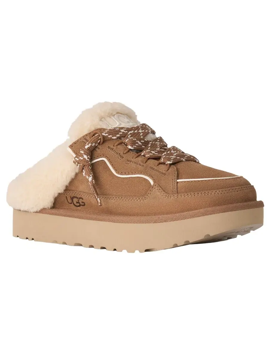 Мюли из замши с открытым носком Lowmel Mule UGG — изображение 1 из 8, орех