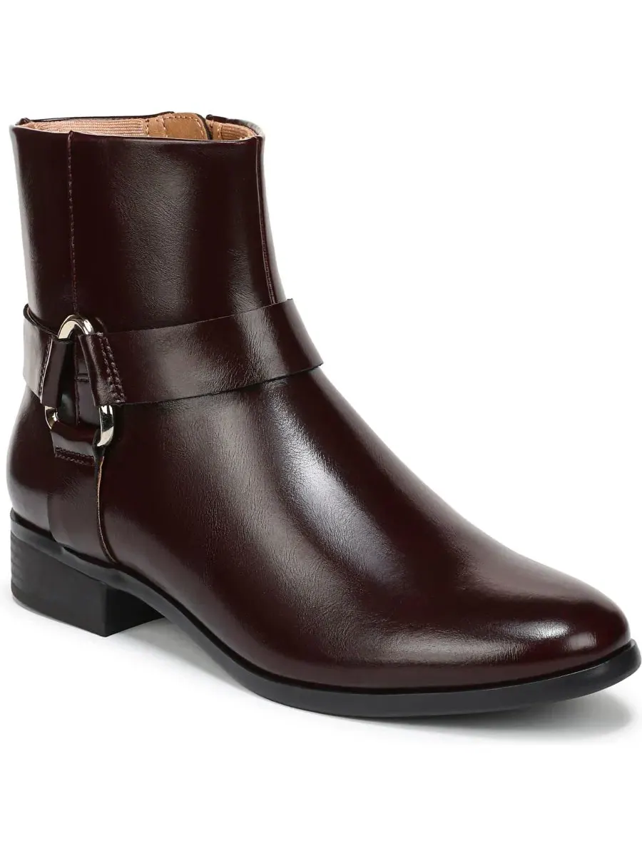 Женские ботинки Simona Zip на каблуке LifeStride, Chocolate Plum Faux Patent Leather — изображение 1 из 5