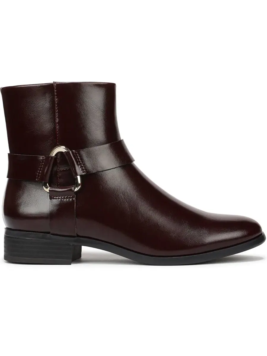 Женские ботинки Simona Zip на каблуке LifeStride, Chocolate Plum Faux Patent Leather — изображение 2 из 5