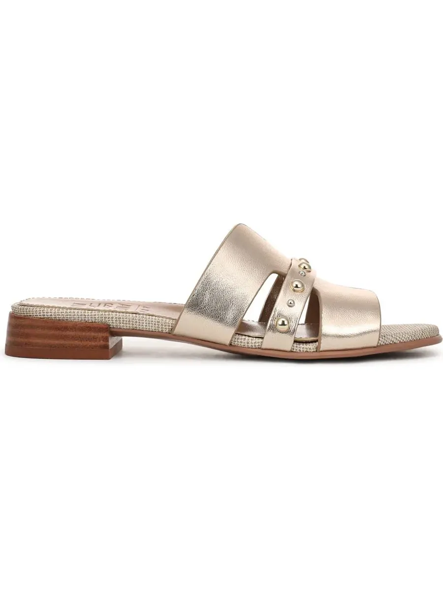 Женские сандалии-шлепанцы Niche Naturalizer, Champagne Metallic Leather — изображение 2 из 5