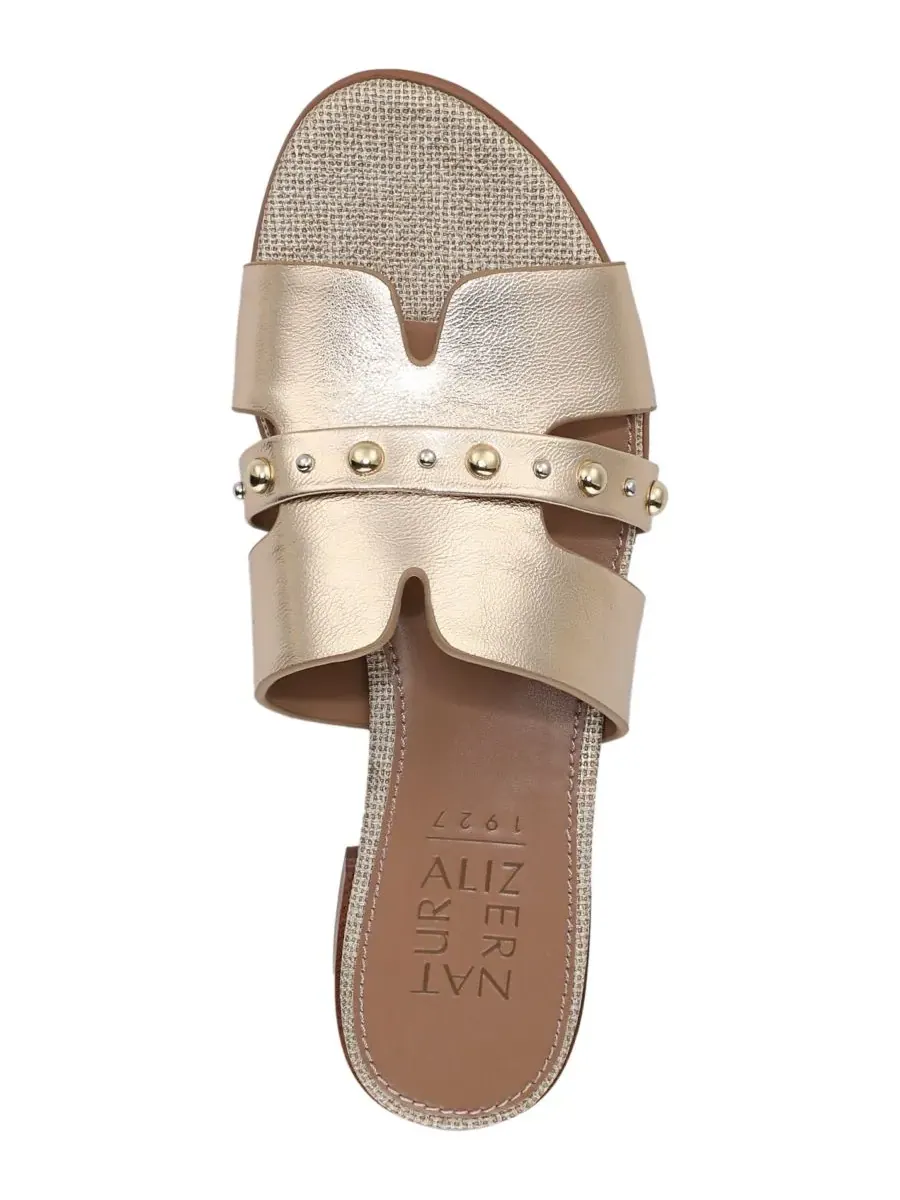 Женские сандалии-шлепанцы Niche Naturalizer, Champagne Metallic Leather — изображение 4 из 5