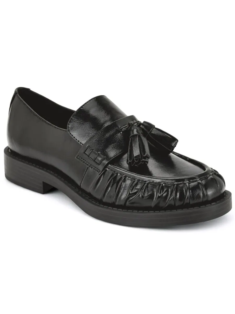 Лоферы с кисточками и плиссировкой Gersen Nine West — изображение 1 из 5, черный