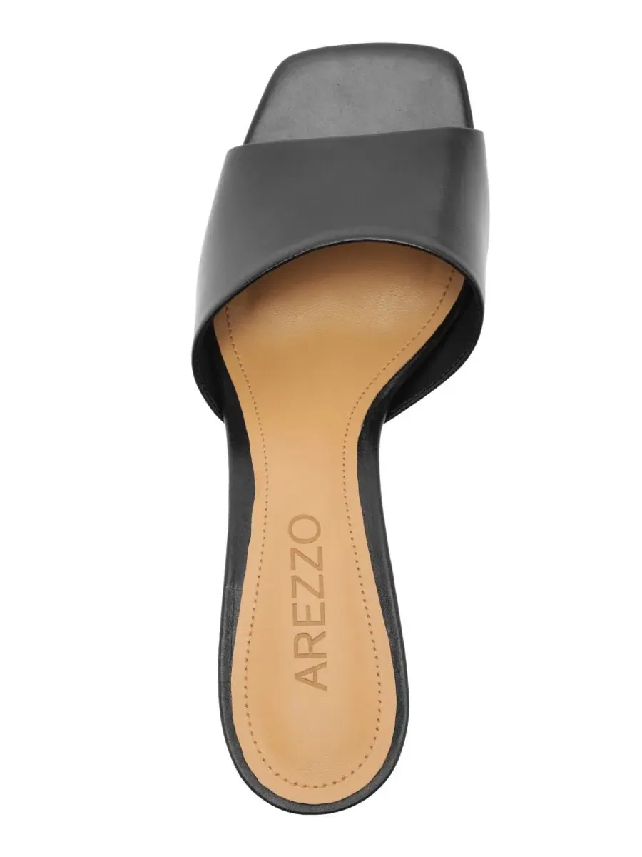 Босоножки на низком каблуке Savi Low Stiletto Arezzo — изображение 4 из 5, черный