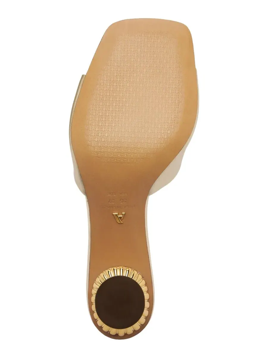 Босоножки на низком каблуке Savi Low Stiletto Arezzo — изображение 5 из 5, платиновый