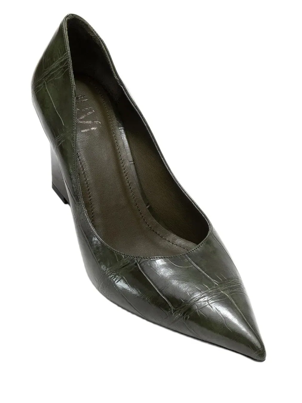 Туфли-лодочки на танкетке с острым мысом Puera Prologue Shoes — изображение 1 из 3, зеленый