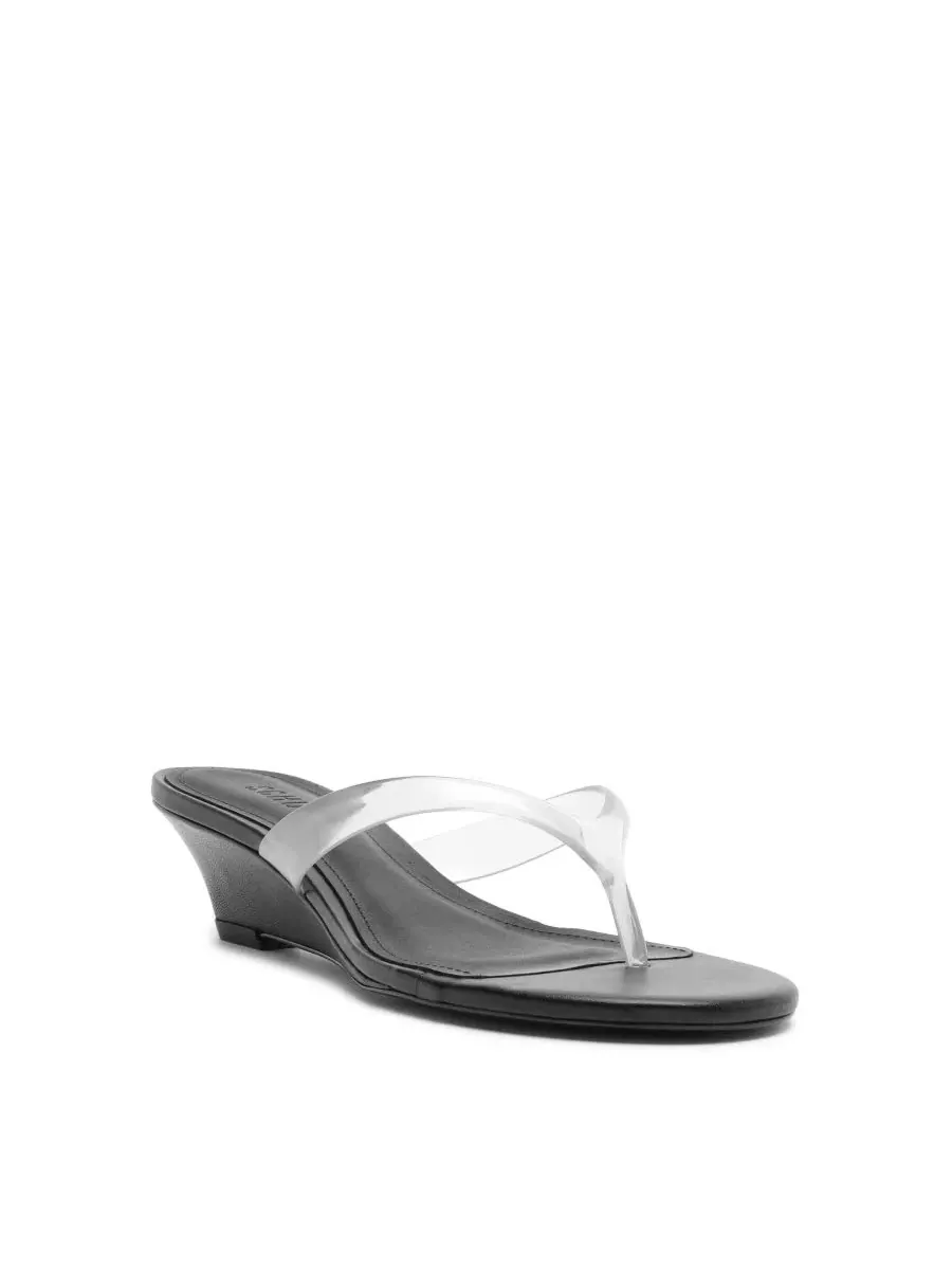 Женские босоножки-танкетки Roslyn Slip-On Wedge Sandals Schutz — изображение 1 из 12, черный