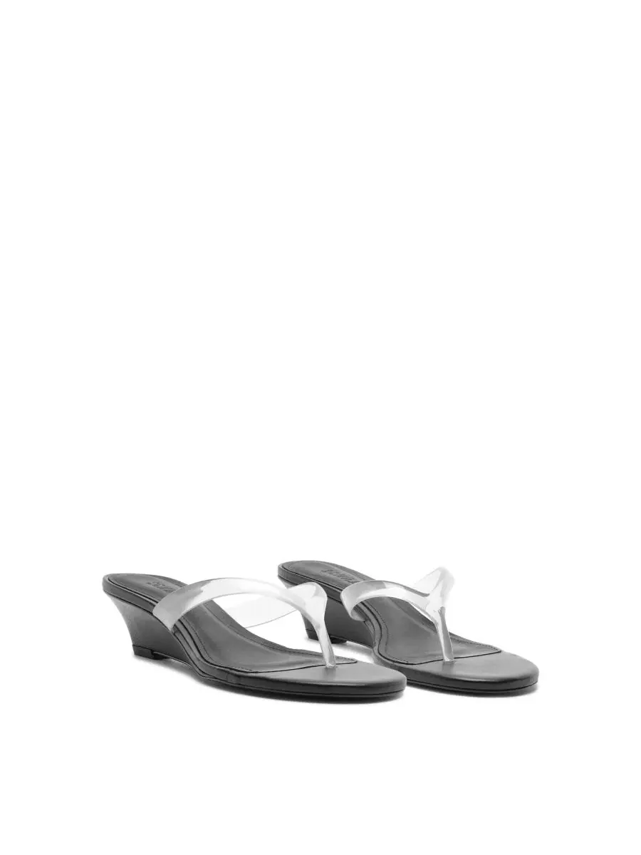 Женские босоножки-танкетки Roslyn Slip-On Wedge Sandals Schutz — изображение 11 из 12, черный