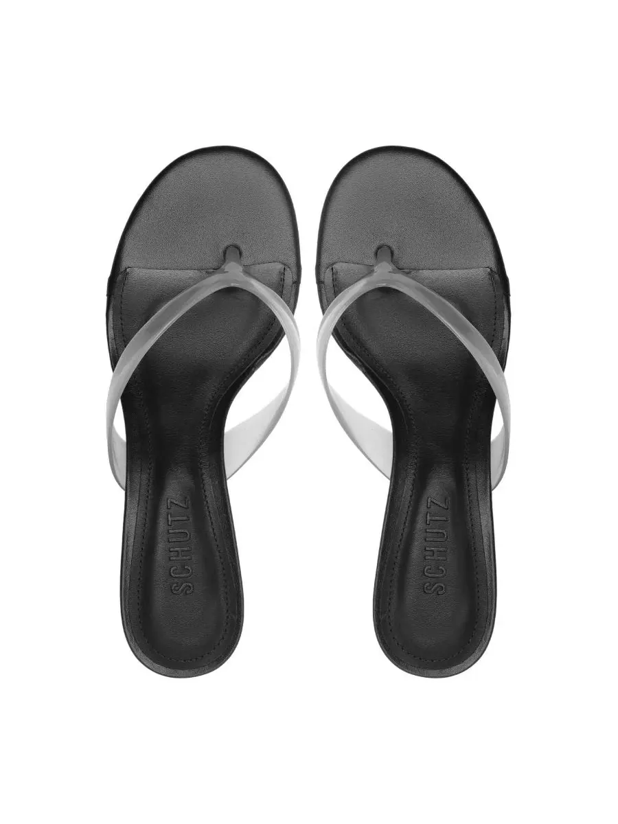 Женские босоножки-танкетки Roslyn Slip-On Wedge Sandals Schutz — изображение 12 из 12, черный