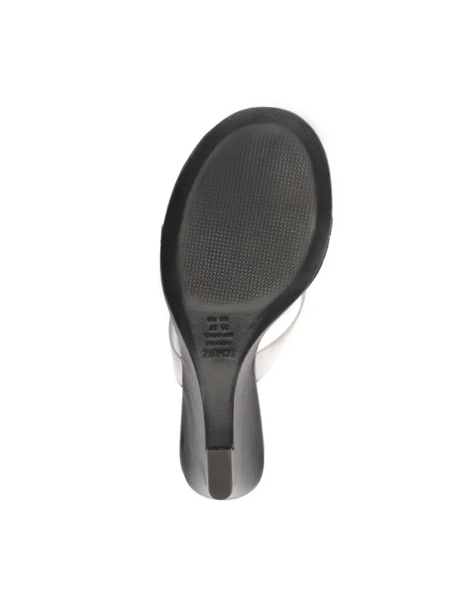 Женские босоножки-танкетки Roslyn Slip-On Wedge Sandals Schutz — изображение 5 из 12, черный