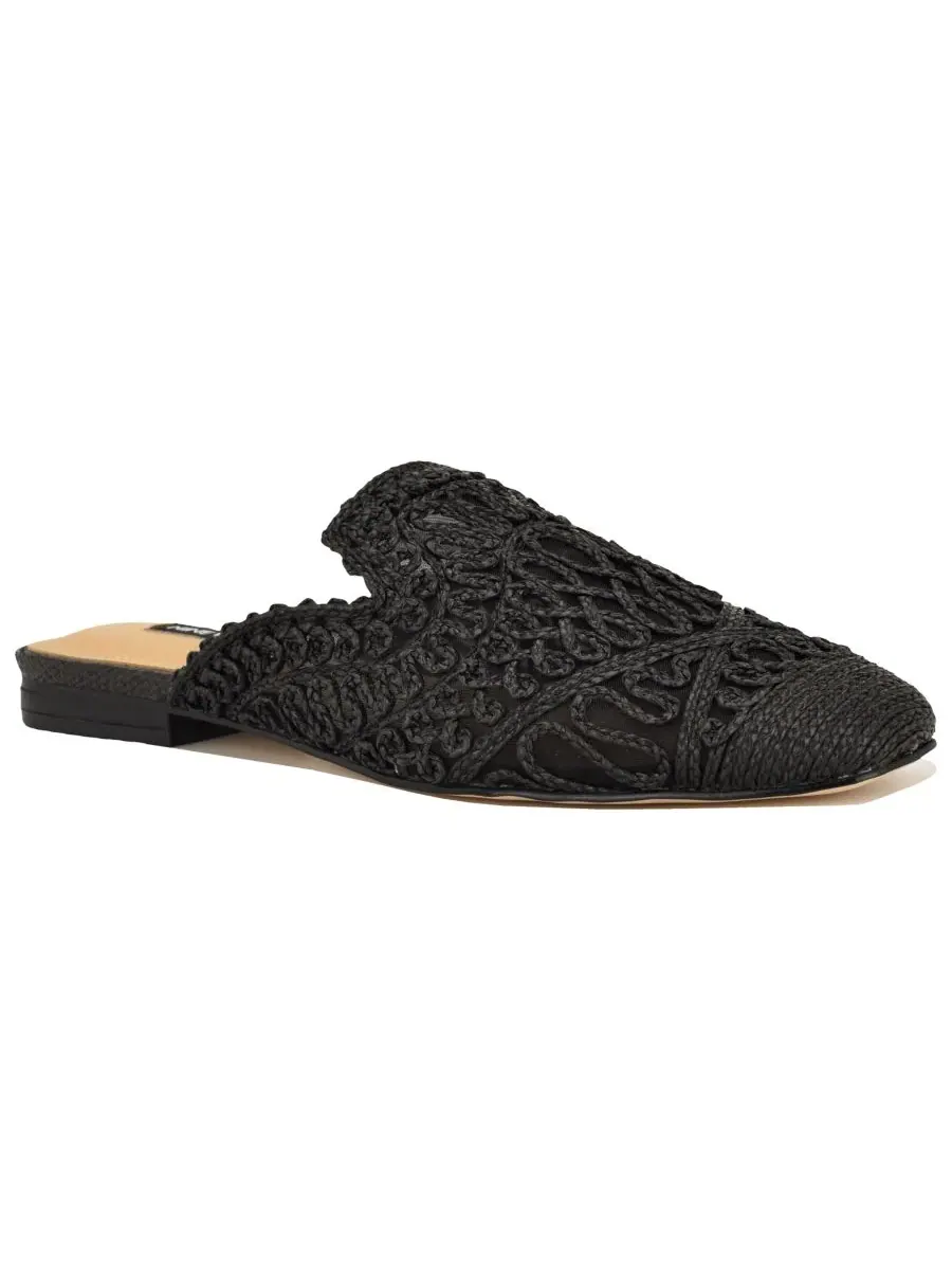 Nine West Женские плетеные мюли Camella без шнурков — изображение 1 из 5, черный