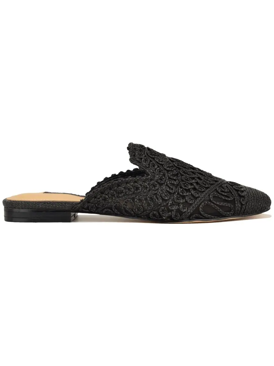 Nine West Женские плетеные мюли Camella без шнурков — изображение 2 из 5, черный