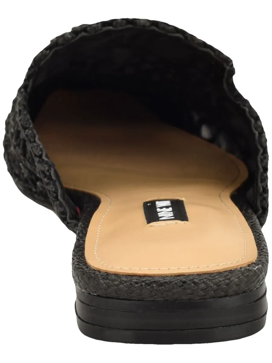Nine West Женские плетеные мюли Camella без шнурков — изображение 3 из 5, черный