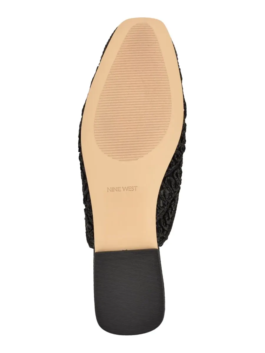 Nine West Женские плетеные мюли Camella без шнурков — изображение 5 из 5, черный