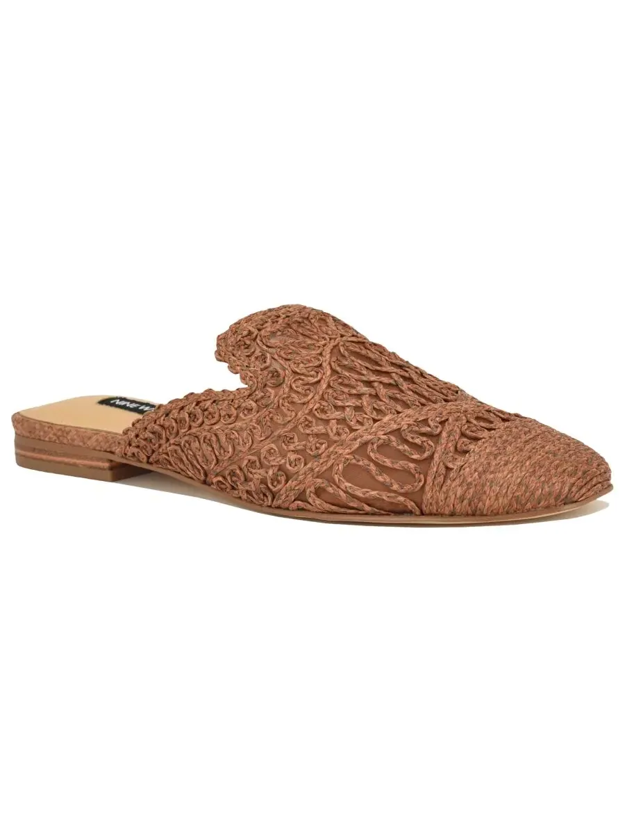 Nine West Женские плетеные мюли Camella без шнурков — изображение 1 из 5, коричневый