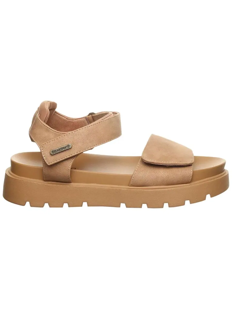 Женские сандалии Bobbi с круглым носком BEARPAW — изображение 2 из 5, коричневый