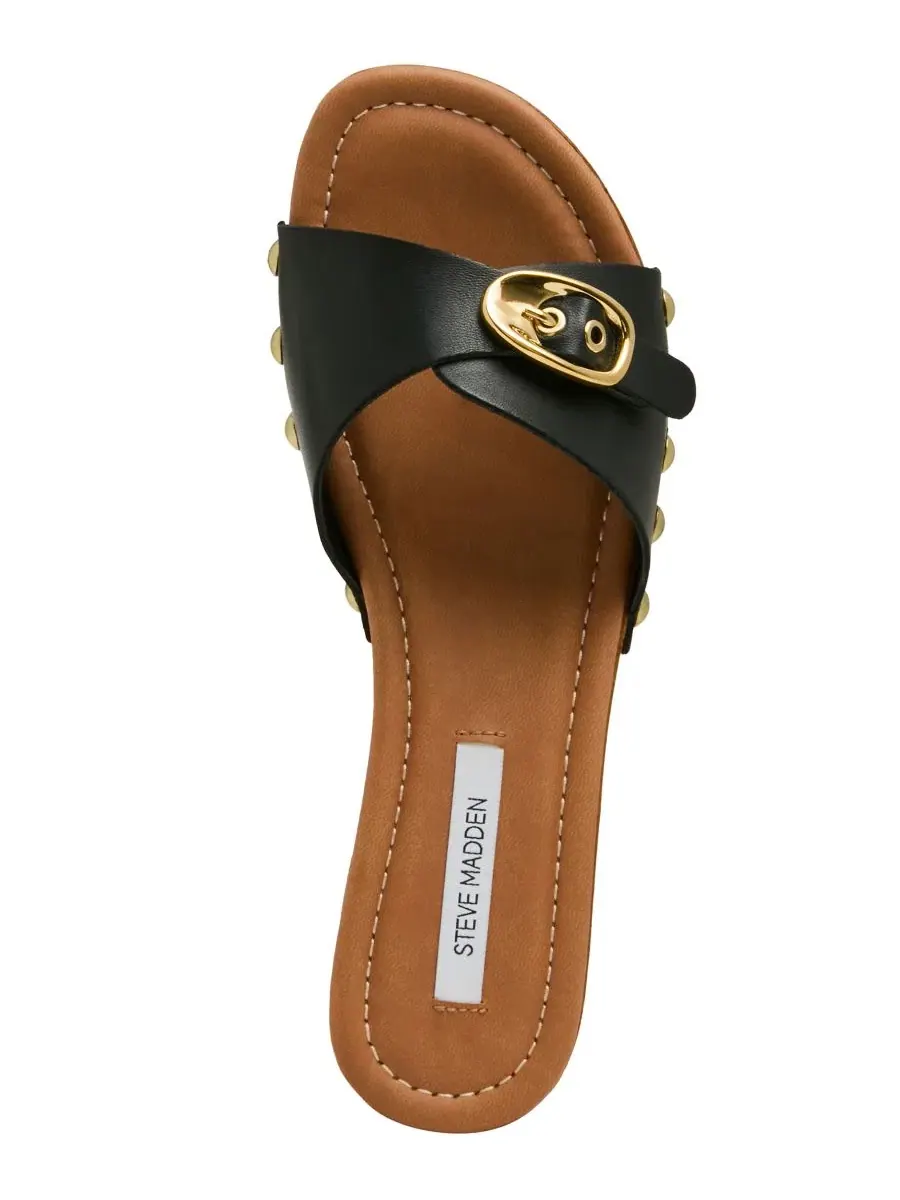Женские деревянные сандалии-шлепанцы Fredi Steve Madden — изображение 4 из 6, черный