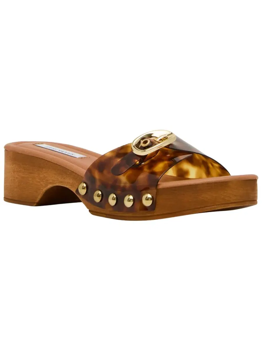 Женские деревянные сандалии-шлепанцы Fredi Steve Madden, Tortoise Vinyl — изображение 1 из 6