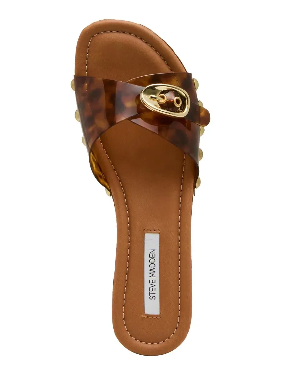 Женские деревянные сандалии-шлепанцы Fredi Steve Madden, Tortoise Vinyl — изображение 4 из 6