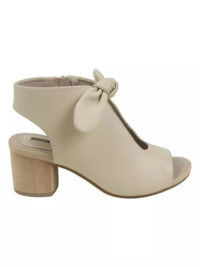 Женские модельные сандалии Kimora с узлом на блочном каблуке GC Shoes — изображение 2 из 5, нудовый
