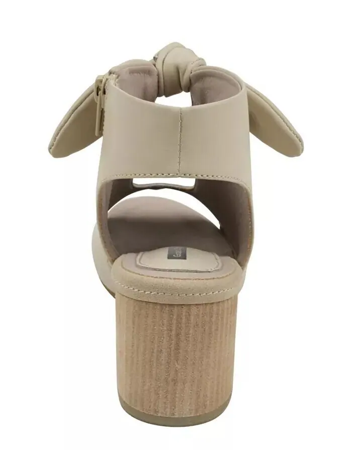 Женские модельные сандалии Kimora с узлом на блочном каблуке GC Shoes — изображение 3 из 5, нудовый