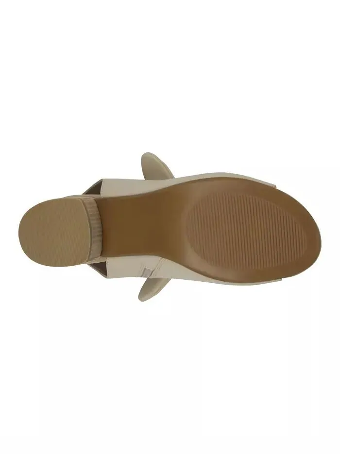Женские модельные сандалии Kimora с узлом на блочном каблуке GC Shoes — изображение 5 из 5, нудовый