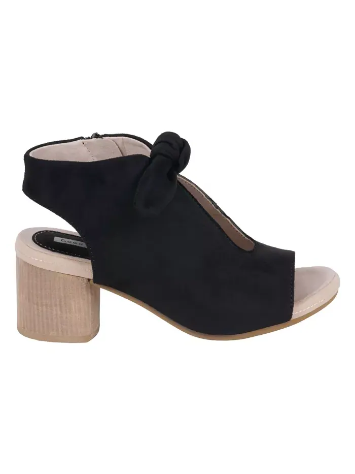 Женские босоножки Kimora на устойчивом каблуке с узлом GC Shoes — изображение 2 из 5, черный