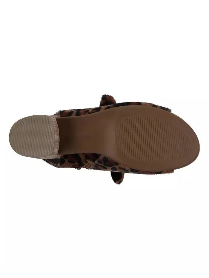 Женские модельные сандалии Kimora с узлом на блочном каблуке GC Shoes — изображение 5 из 5, леопардовый
