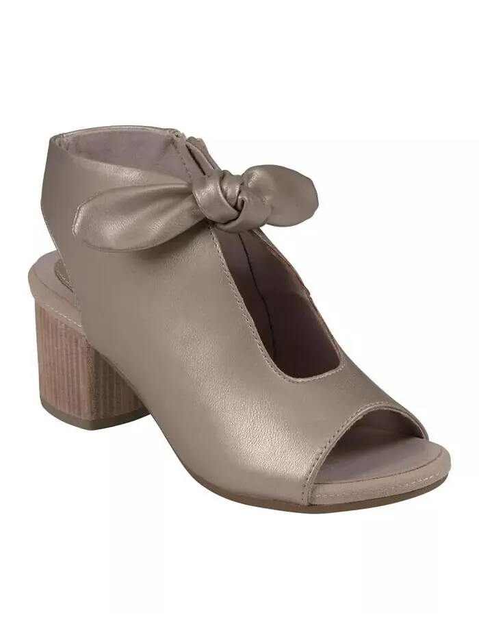 Женские модельные сандалии Kimora с узлом на блочном каблуке GC Shoes — изображение 1 из 5, золото