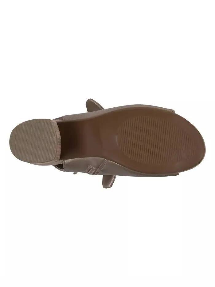Женские модельные сандалии Kimora с узлом на блочном каблуке GC Shoes — изображение 5 из 5, золото