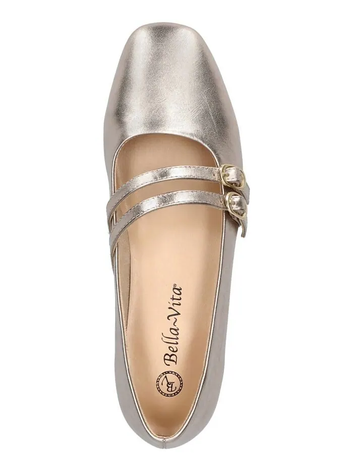 Женские туфли на плоской подошве Davenport Mary Jane Bella Vita — изображение 4 из 7, бежевый
