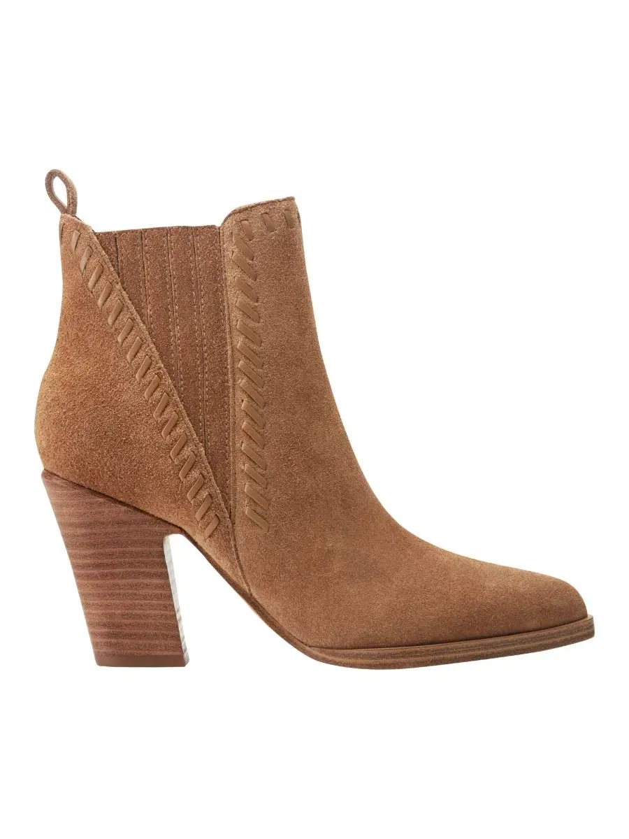 Ботильоны на каблуке Alvira Whipstitch Block Heel Marc Fisher LTD — изображение 2 из 5, натуральный