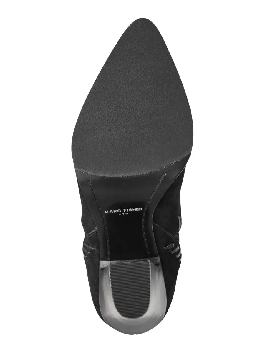 Ботильоны на каблуке Alvira Whipstitch Block Heel Marc Fisher LTD — изображение 5 из 5, черный