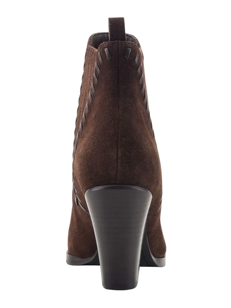 Ботильоны на каблуке Alvira Whipstitch Block Heel Marc Fisher LTD — изображение 3 из 5, темный коричневый
