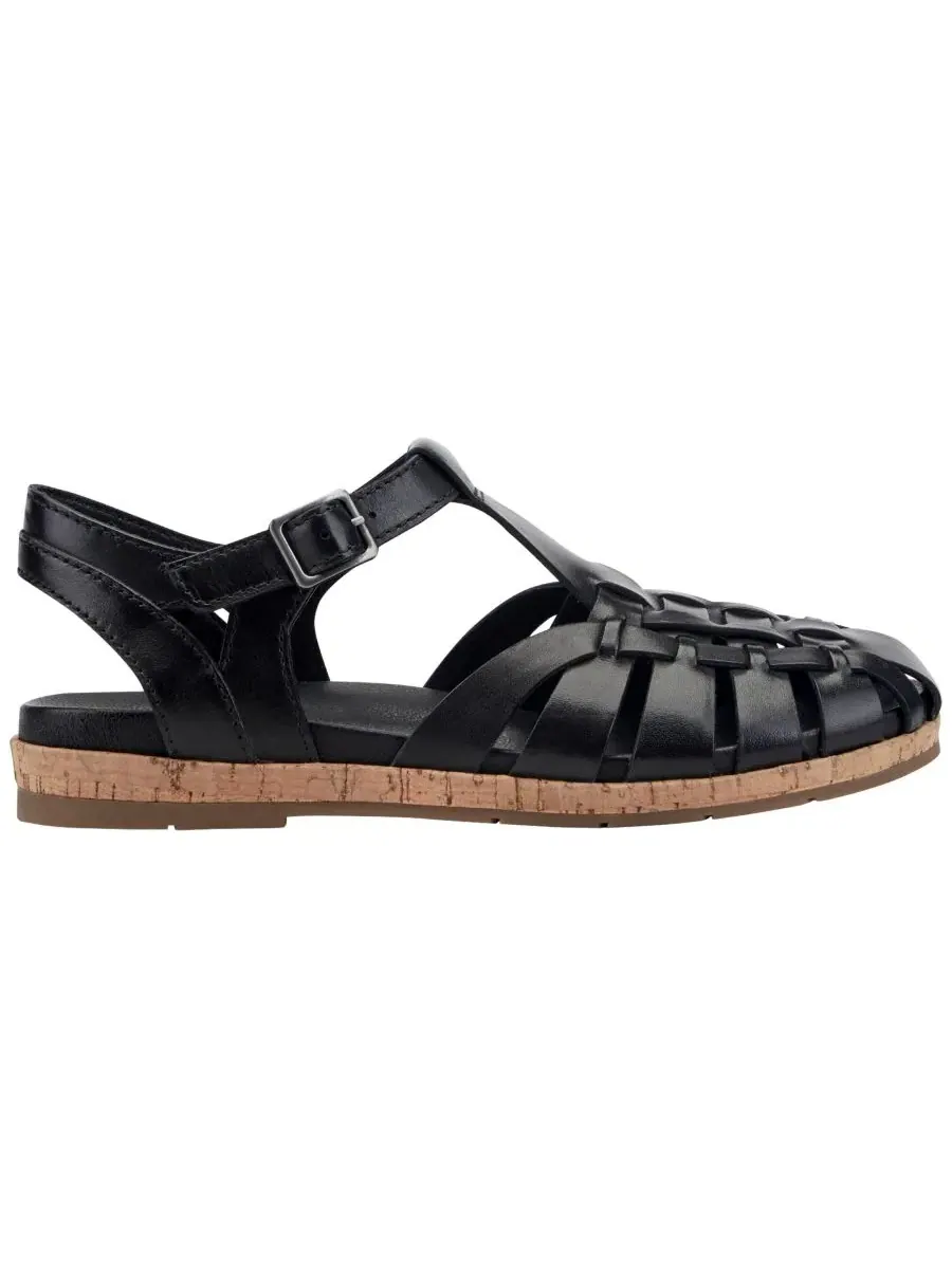 Сандалии-рыбачки Alazia Flat Fisherman Sandals Earth — изображение 2 из 5, черный