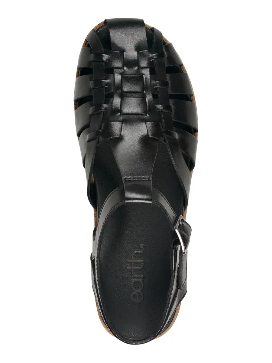 Сандалии-рыбачки Alazia Flat Fisherman Sandals Earth — изображение 4 из 5, черный
