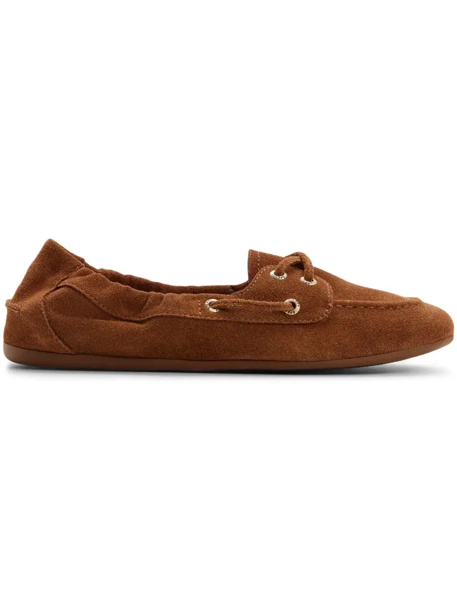 Женские туфли-лодочки на плоской подошве с завязками Sperry — изображение 2 из 5, темный бежевый