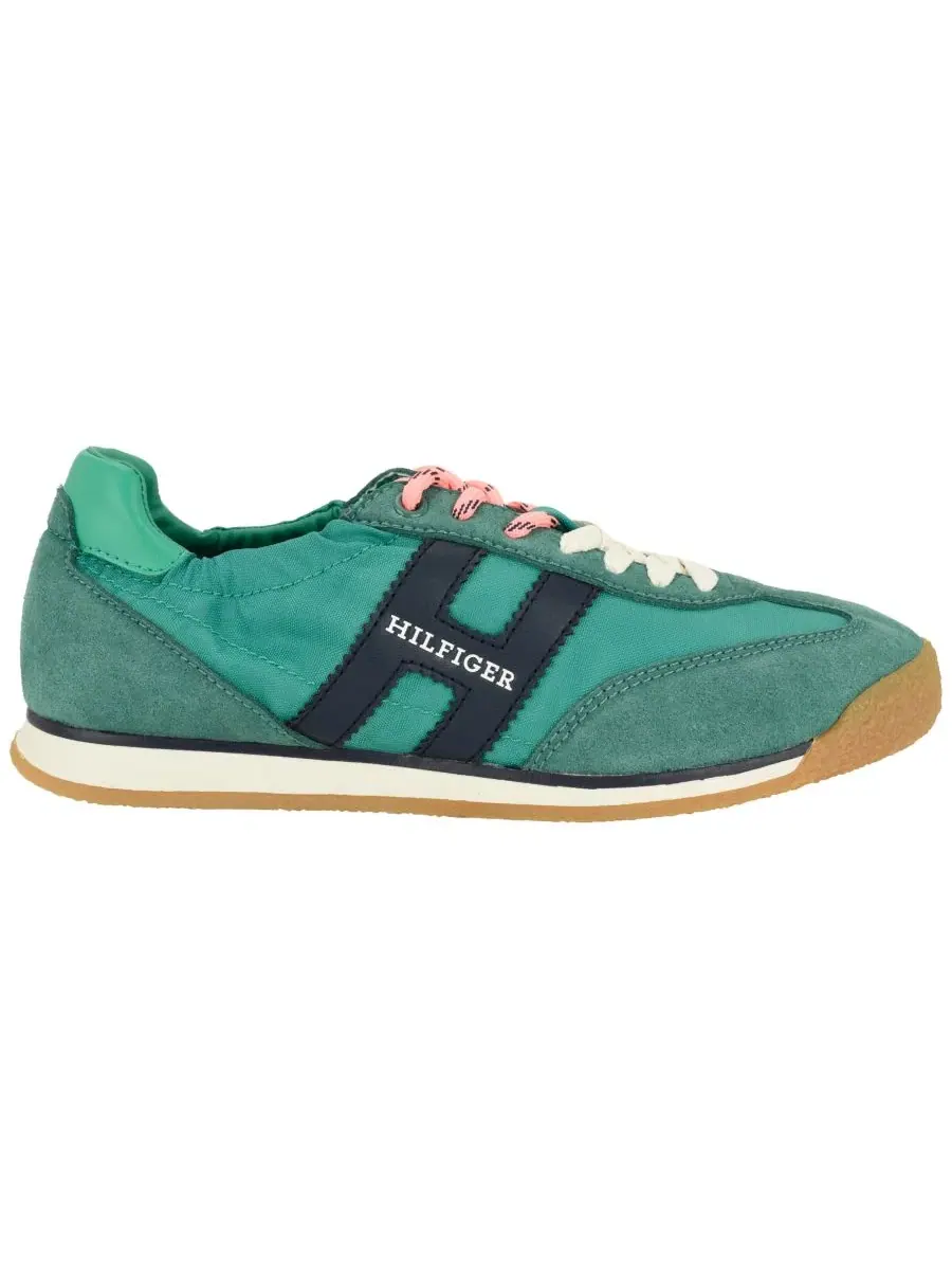 Кроссовки Tommy Hilfiger Parisaz Low Profile Lace-Up — изображение 2 из 5, зеленый/темно-синий