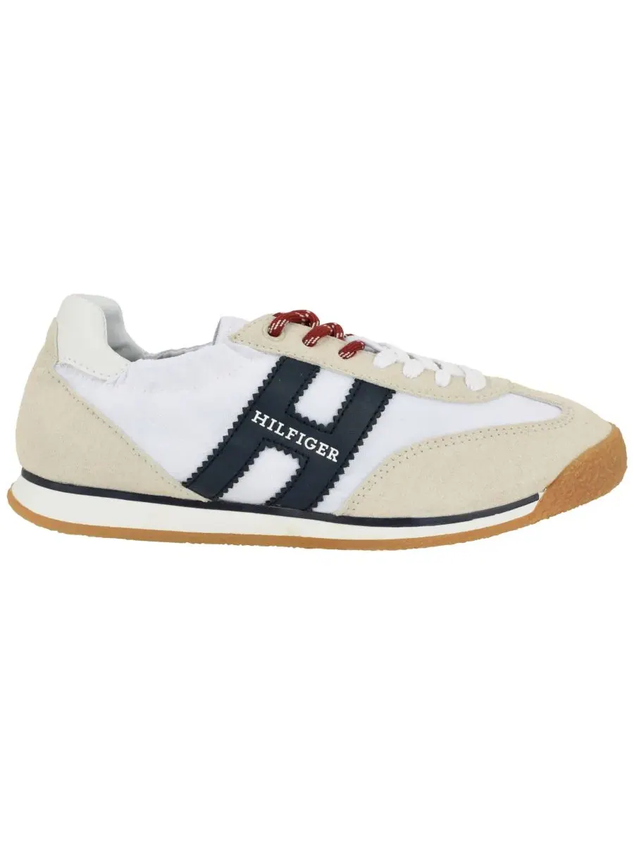 Кроссовки женские с низким профилем Parisaz Tommy Hilfiger — изображение 2 из 5, белый/темно-синий