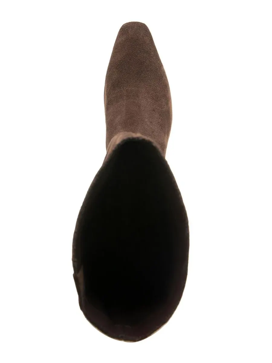 Ботинки женские из замши с острым мысом Jack Pointed Toe Boot Splendid — изображение 4 из 5, коричневый