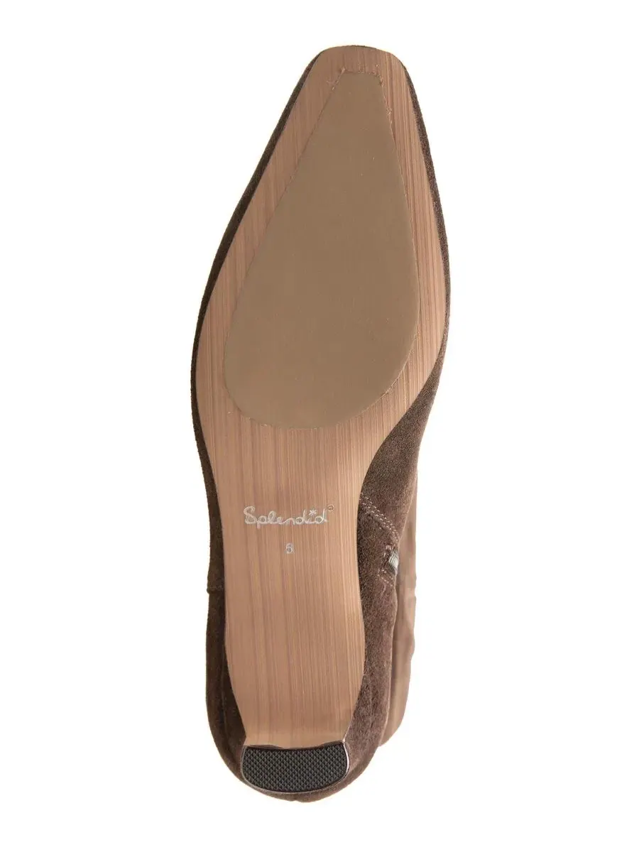 Ботинки женские из замши с острым мысом Jack Pointed Toe Boot Splendid — изображение 5 из 5, коричневый