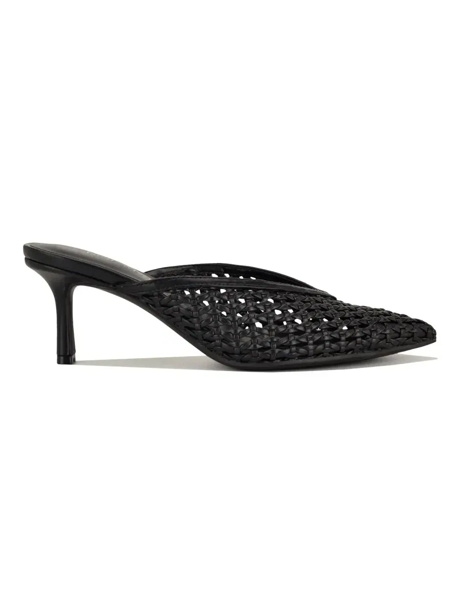 Туфли-мюли Amelli с каблуком-рюмочкой Nine West — изображение 2 из 5, черный