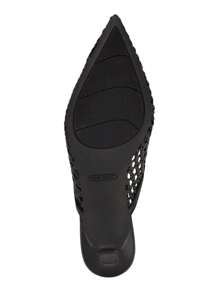 Туфли-мюли Amelli с каблуком-рюмочкой Nine West — изображение 5 из 5, черный