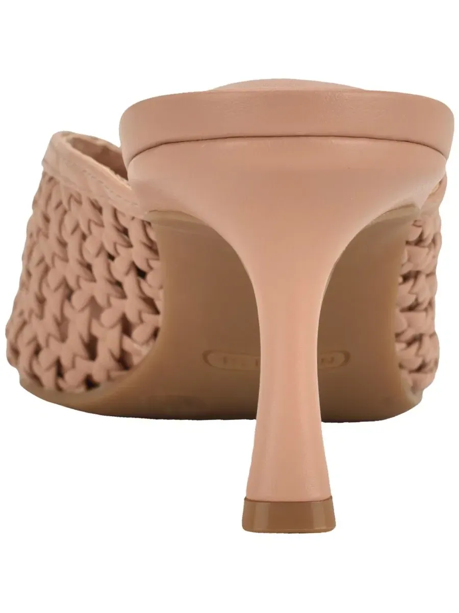 Женские туфли-мюли Amelli Woven Kitten Heel Dress Mules Nine West — изображение 3 из 5, натуральный