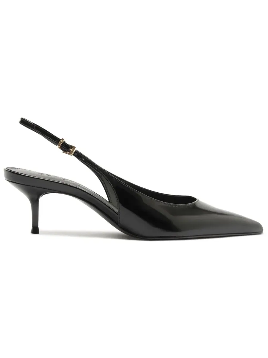 Туфли-лодочки с ремешком на пятке Paola Mid Slingback Pumps Schutz — изображение 2 из 12, черный