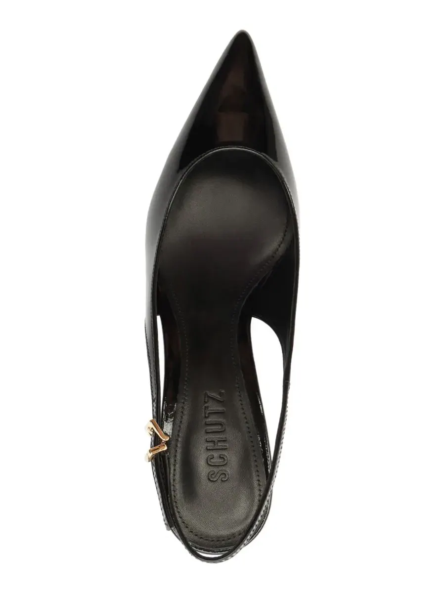 Туфли-лодочки с ремешком на пятке Paola Mid Slingback Pumps Schutz — изображение 4 из 12, черный