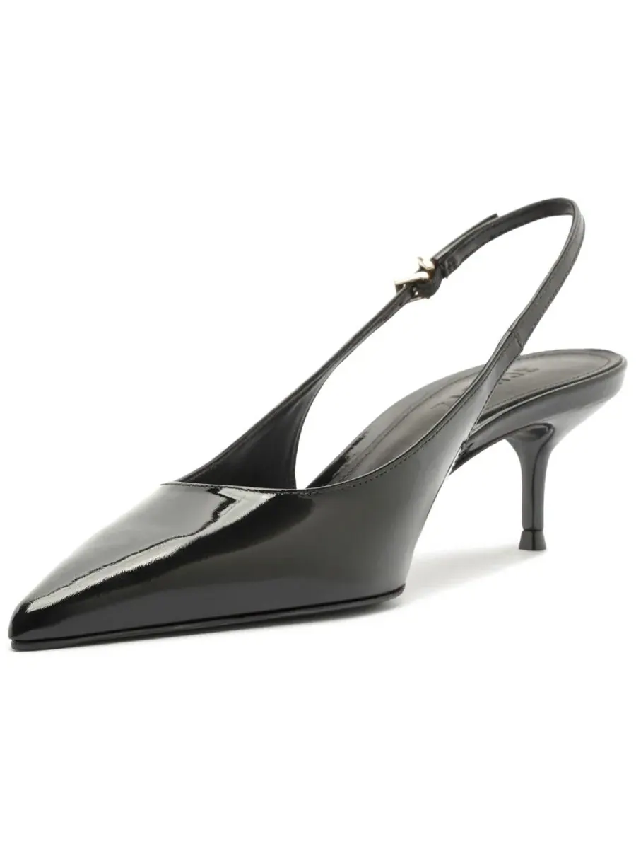 Туфли-лодочки с ремешком на пятке Paola Mid Slingback Pumps Schutz — изображение 8 из 12, черный
