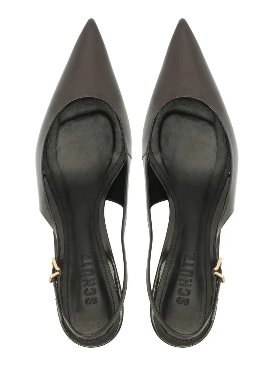 Туфли-лодочки Paola Mid Slingback Schutz — изображение 12 из 12, коричневый
