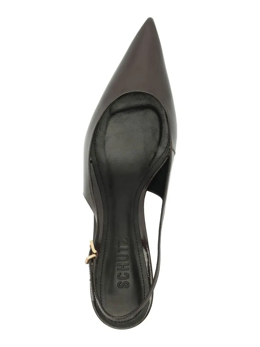 Туфли-лодочки Paola Mid Slingback Schutz — изображение 4 из 12, коричневый
