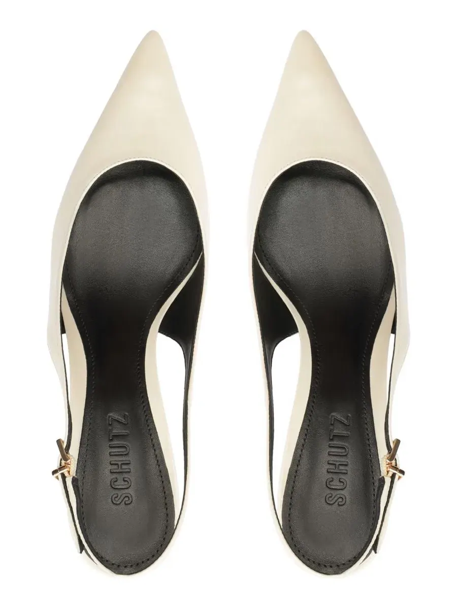 Туфли-лодочки Paola Mid Slingback Schutz — изображение 9 из 12, белый
